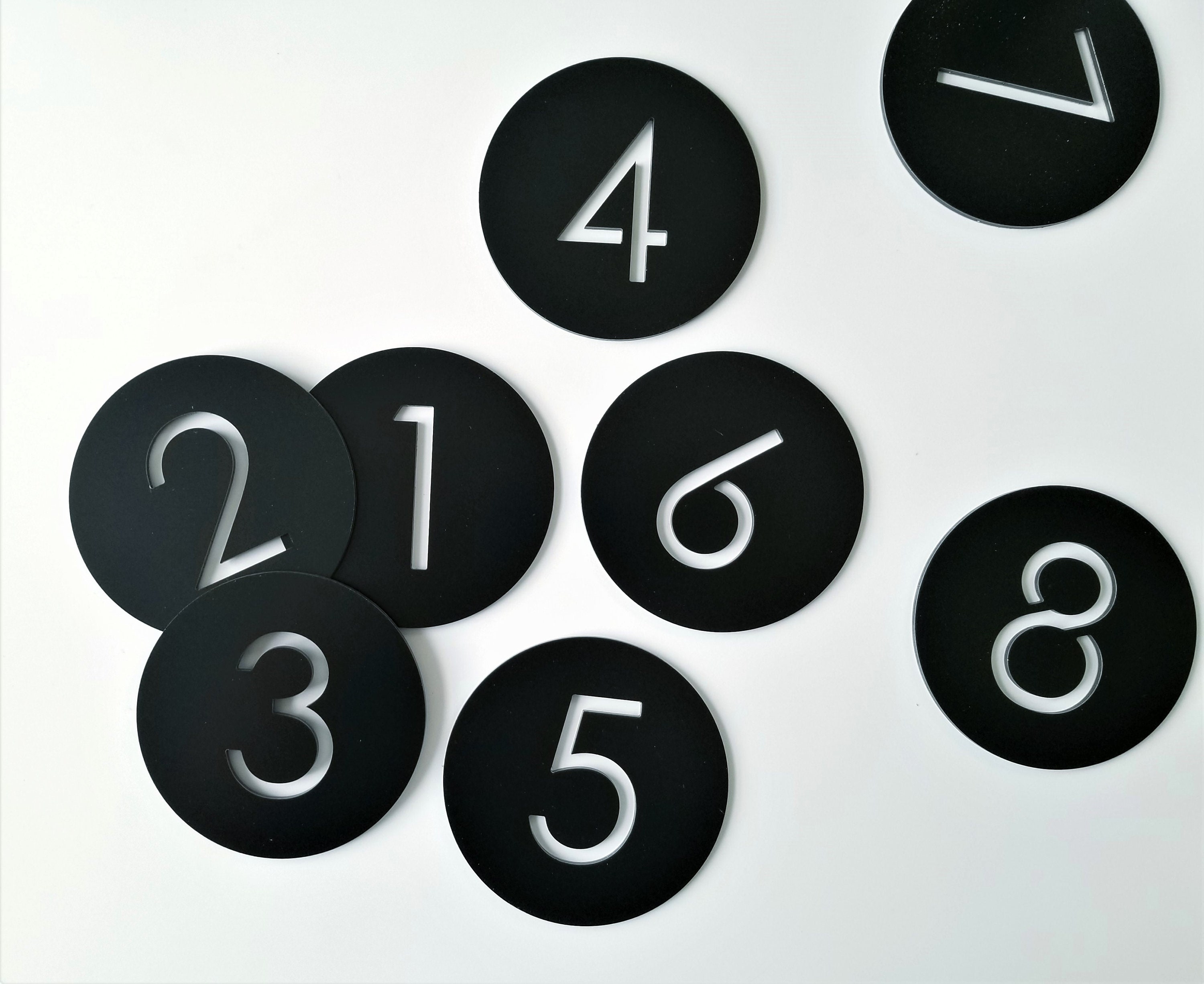 Round Number Plaque. Exam Room Numbers. Door Number Sign. Etsy