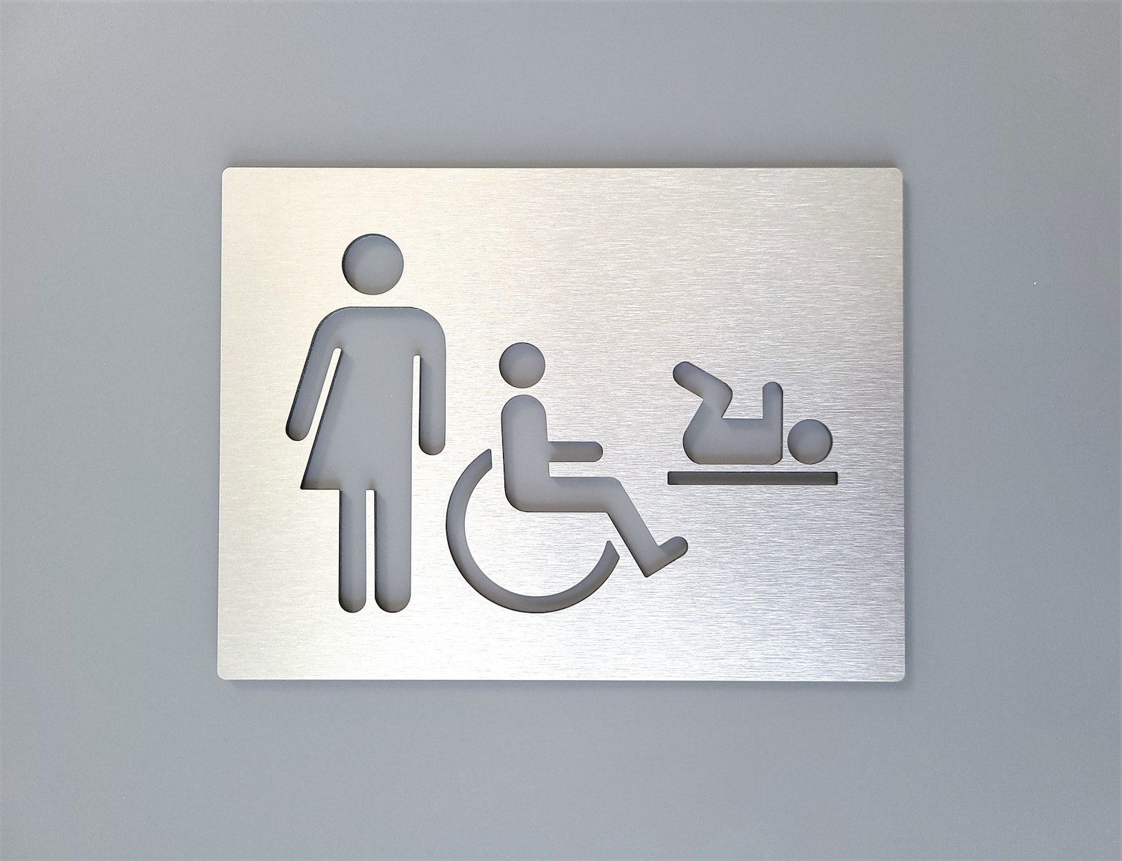 Cartel de baño familiar. Baño accesible para discapacitados. | Etsy