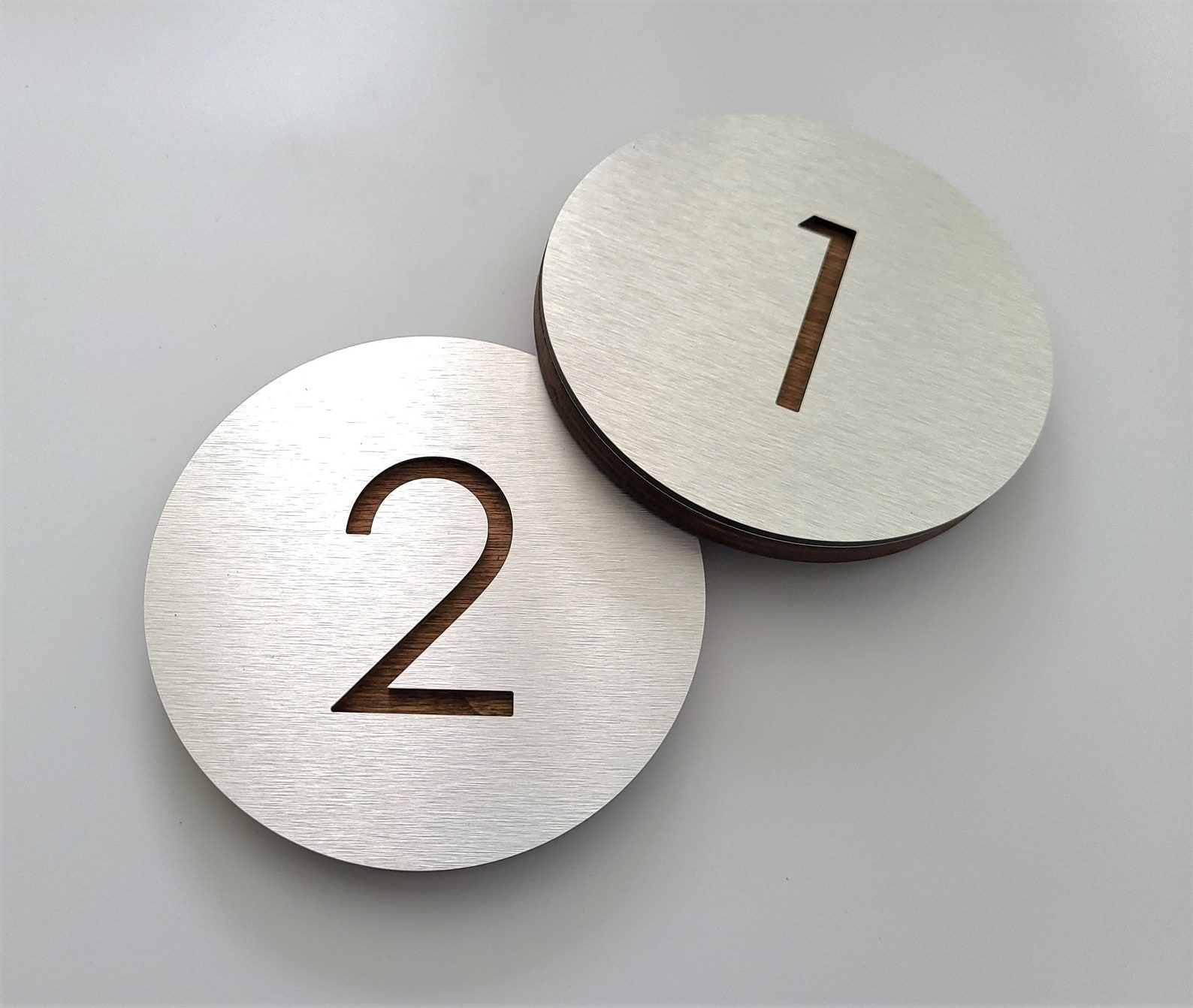 Apartment Numbers. Silver House Number Plaque. Door Numbers. Etsy