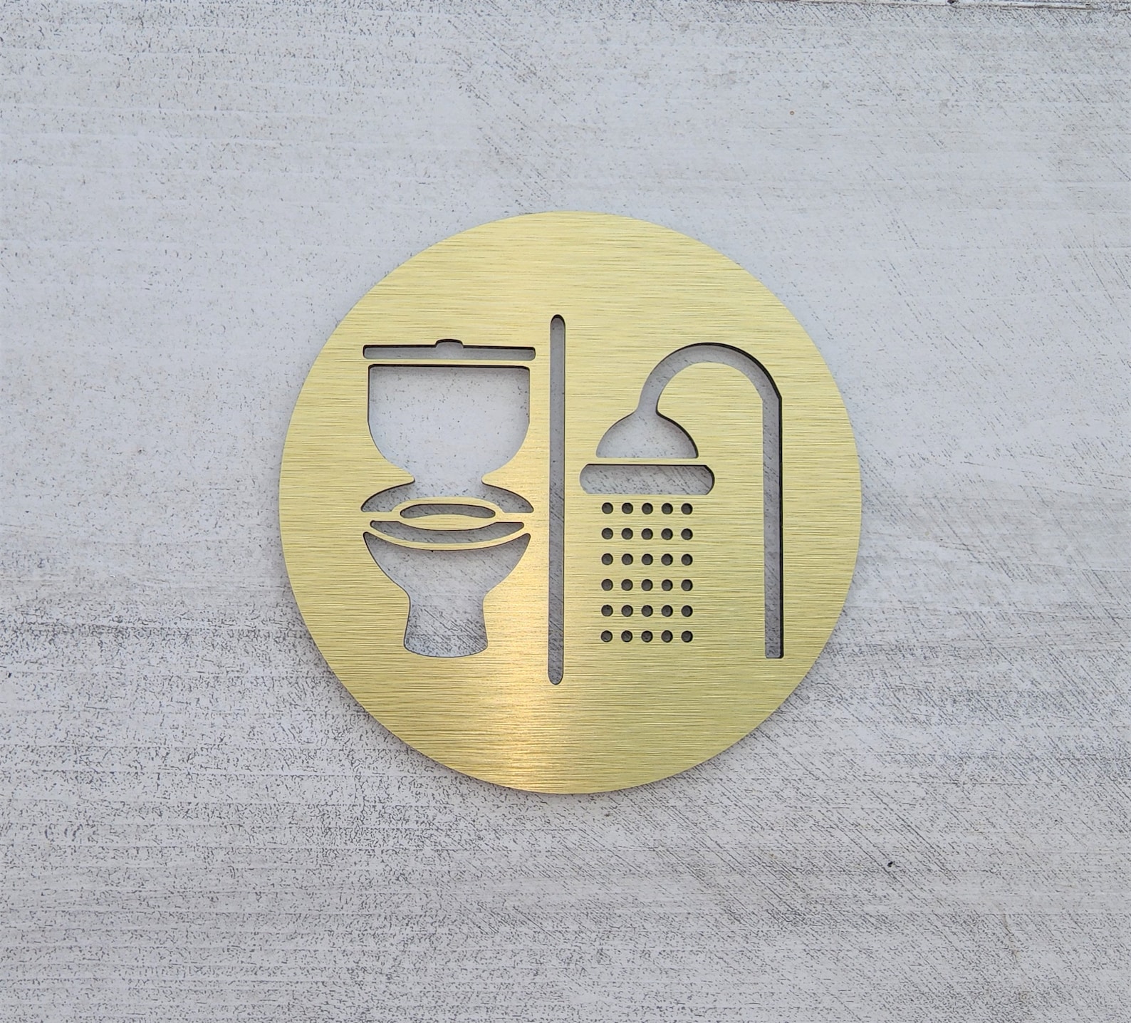 Restroom and Shower Sign With Symbols. Door Sign for Shower - Etsy