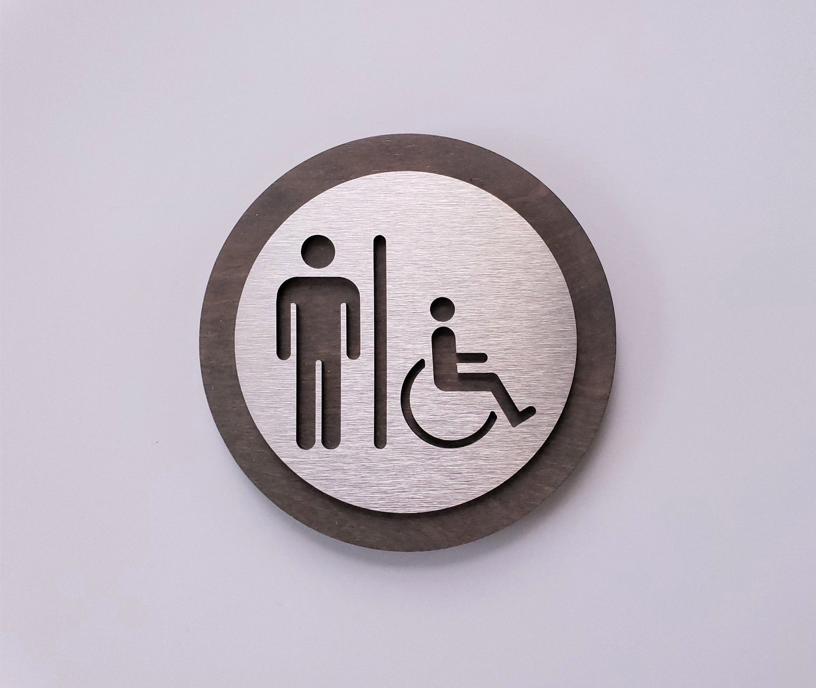 Men Restroom Door Sign. Male Bathroom Sign. Wood. Mens Toilet. | Etsy