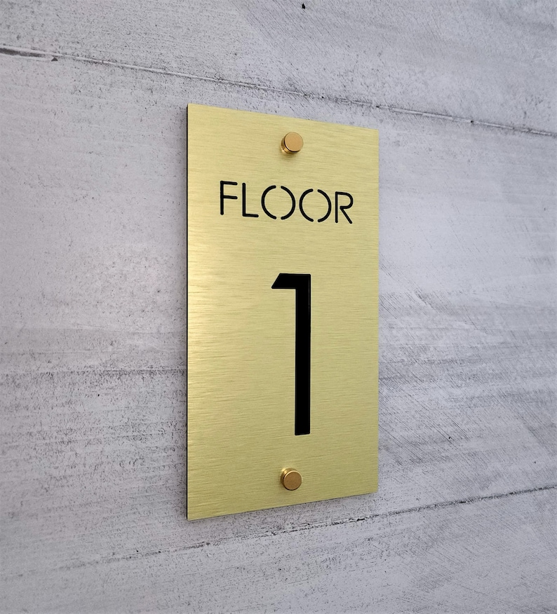Floor Number Sign. Floor Numbers and Letters. Level Numbering Etsy