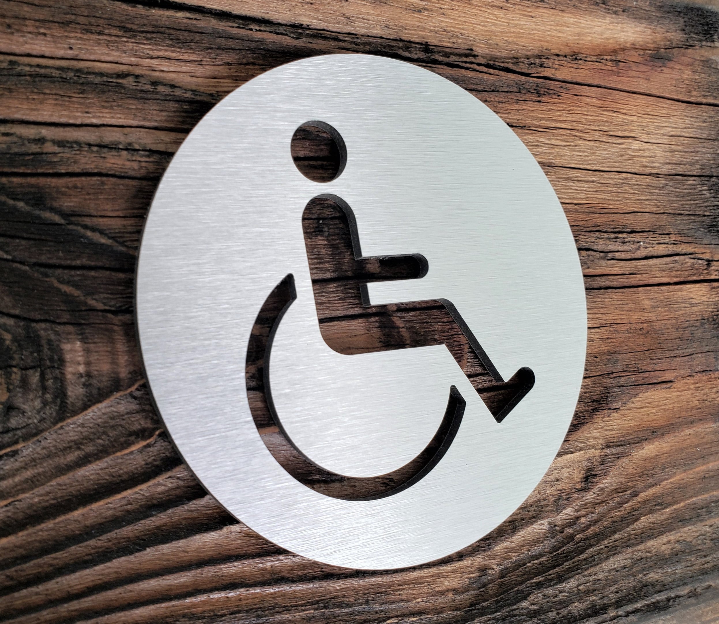 Metal Handicap Door Sign. Handicapped Restroom Sign. Bathroom. - Etsy