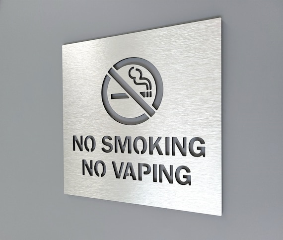 No smoking No vaping sign for business. No smoking signage. Safety signs.