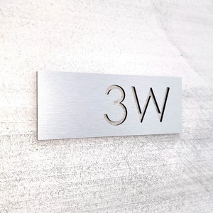 Números de apartamentos modernos. Números de habitaciones de hotel. Números de puertas de apartamentos. Signo de número de habitación. Signo de número de puerta.