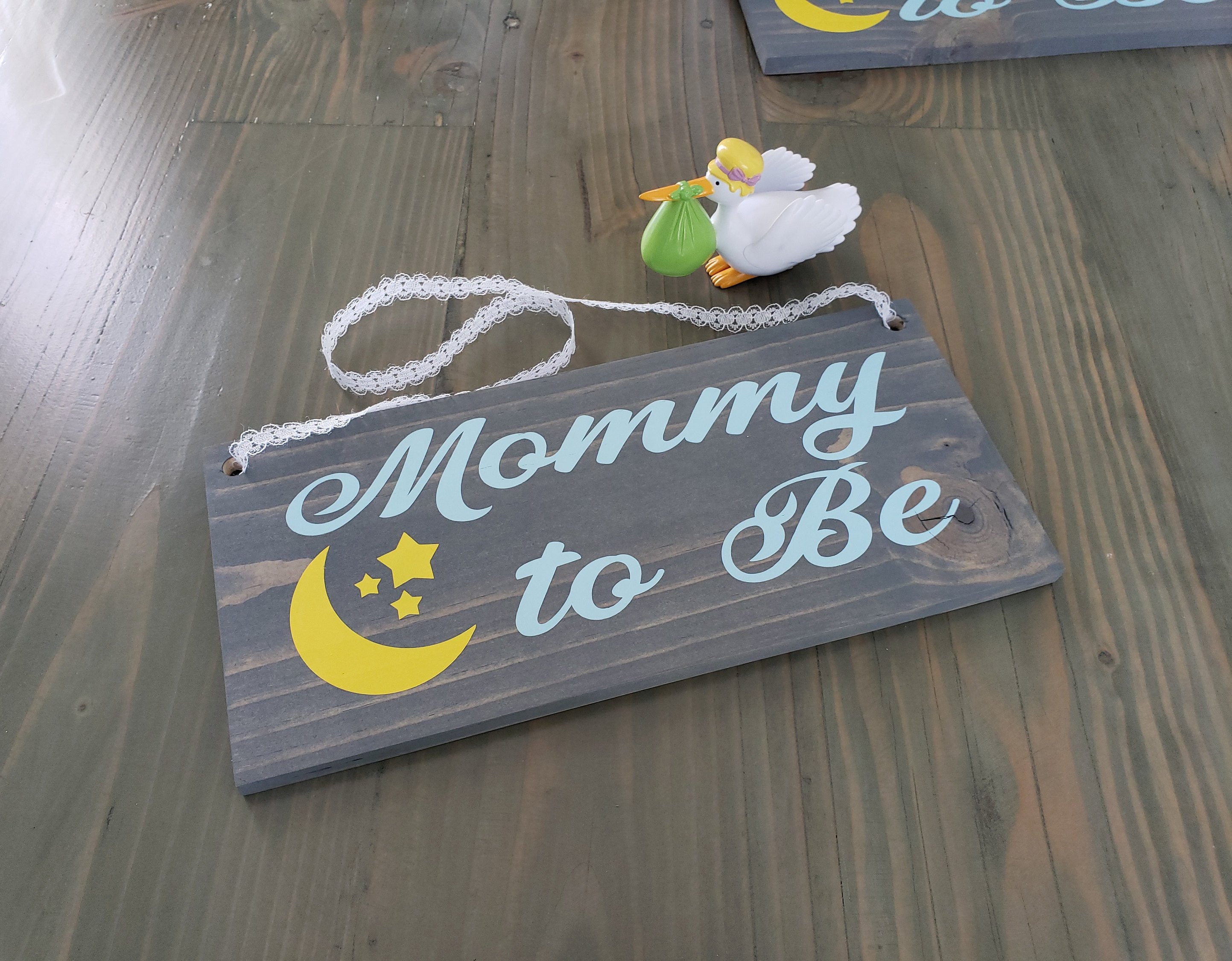 Mommy To Be Wooden Chair Sign For Baby Shower Twinkle Twinkle