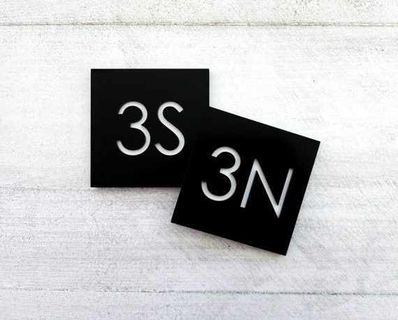 Custom number sign. Apartment numbers. Hotel room number plaques. Unit numbers. Door number plaque.