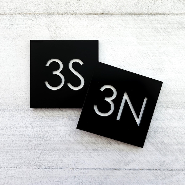 Custom number sign. Apartment numbers. Hotel room number plaques. Unit numbers. Door number plaque.