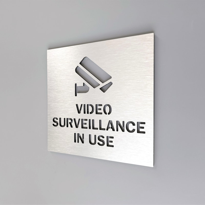 Security Cameras in Use Signs - Etsy