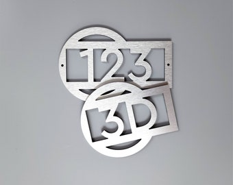 Custom apartment numbers. Modern door number sign. Unit numbers and letters. Hotel room number plaques. Room numbers.