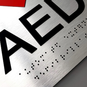 Add Grade 2 Braille writing to any of our text signs. Braille signs. ADA signs.