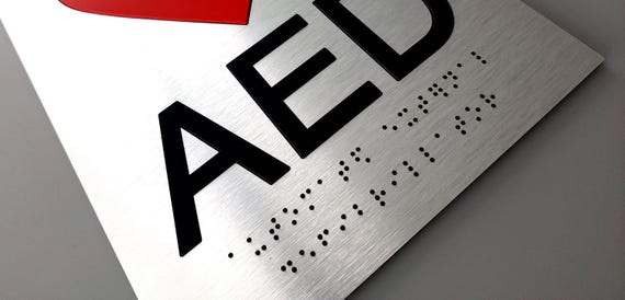 Add Grade 2 Braille writing to any of our text signs. Braille signs. ADA signs.