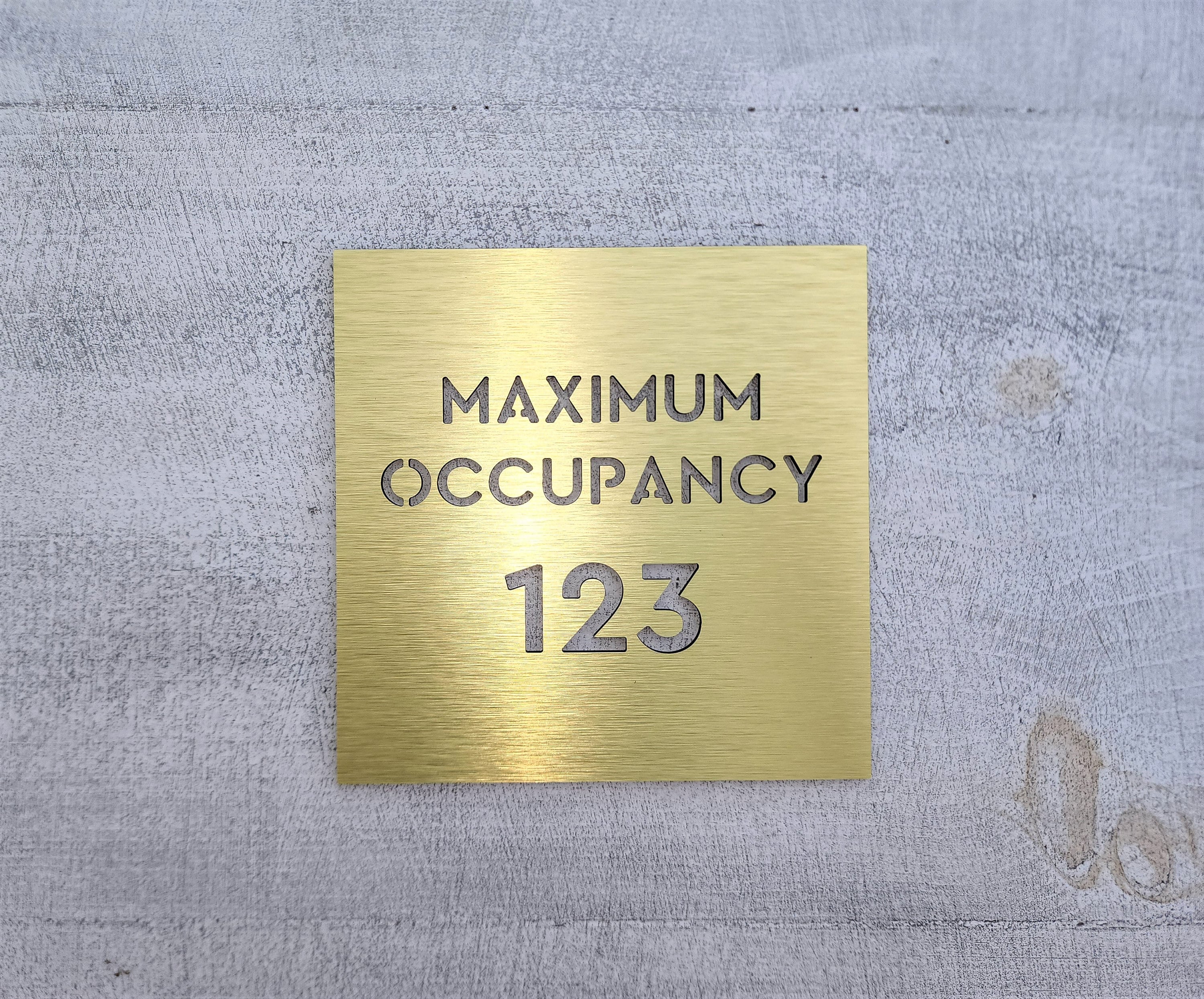 Maximum occupancy sign deals