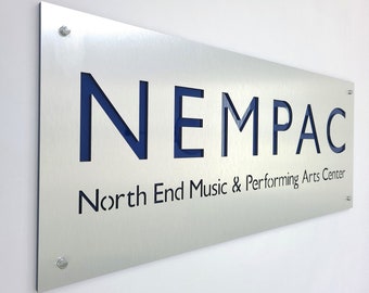 Large custom business sign. Business name sign. Company logo sign for outdoor and indoor use.