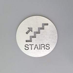 Stacase Sign Stairs Arrow Sign. Information Signs. Directional Stairs Signs ...