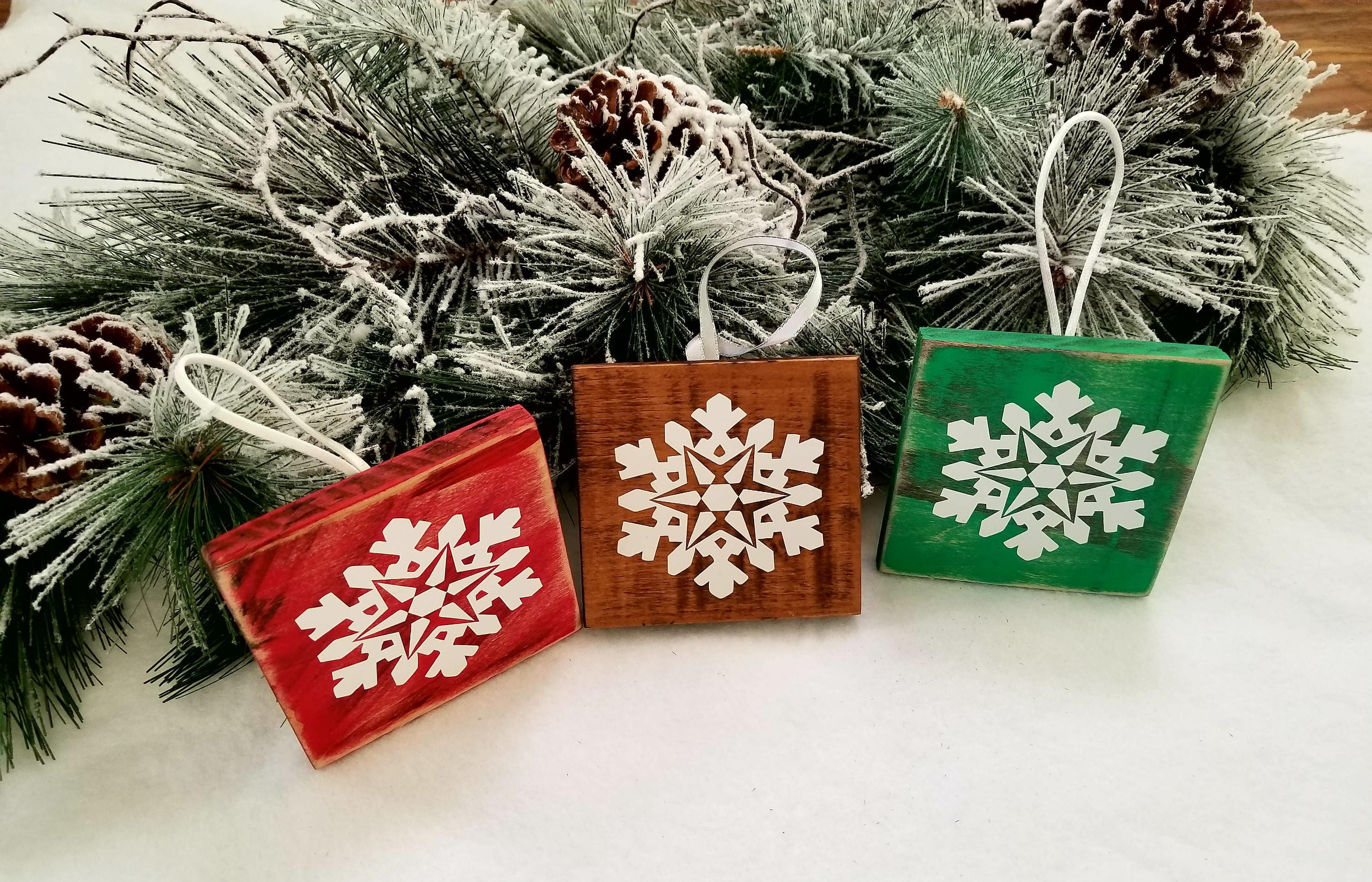 rustic christmas ornaments set of 3 wooden handmade christmas ornaments christmas decorations christmas signs christmas gift - Rustic Christmas Ornaments rustic christmas ornaments set of 3 wooden handmade christmas ornaments christmas decorations christmas signs christmas gift - Rustic Christmas Ornaments