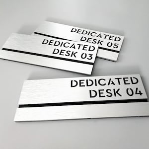 Custom text door and wall signs. Custom quote sign. Modern business signage. Personalized office sign. Room name plate.