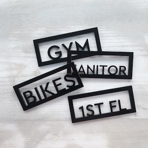 Business door signs with custom text. Custom quote sign. Modern office signs. Custom door plates. Personalized room name plaques.