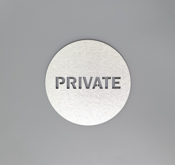 Private door sign. Do not enter sign. Private entry. Office signage. Informative signs for business.