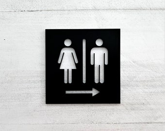 Bathroom Sign - Etsy