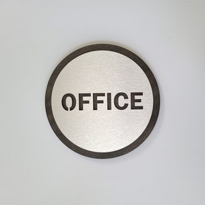 Office sign. Office sign for door. Modern business door signs.