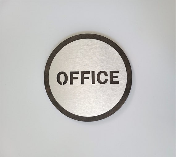 Office sign. Office sign for door. Modern business door signs.