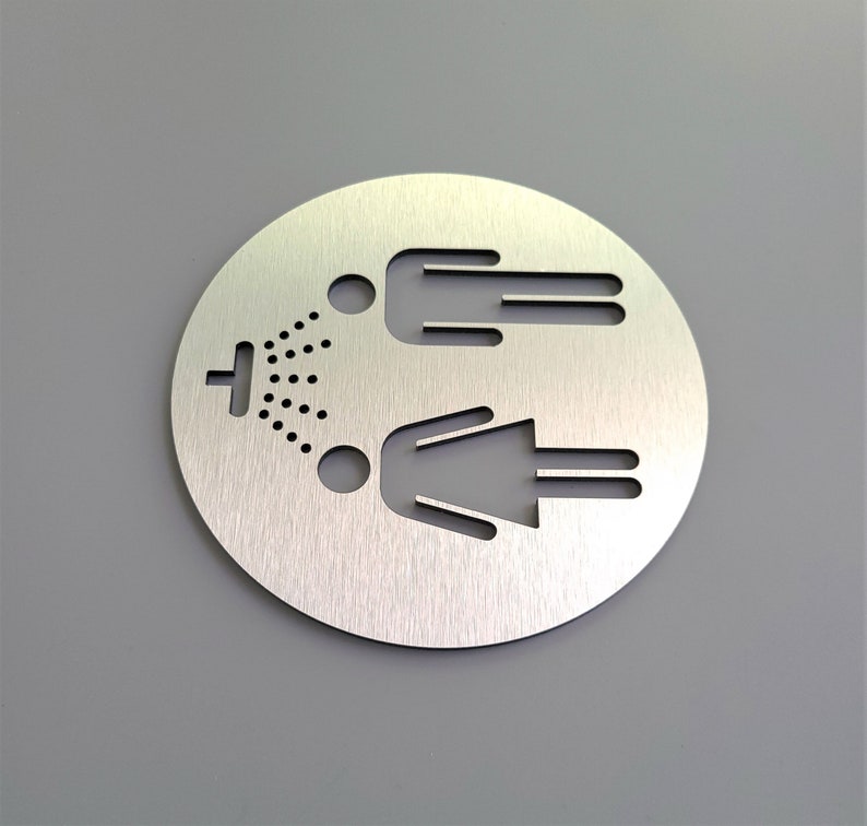 Shower Room Door Sign. Gender Neutral Shower Room Sign. All Etsy