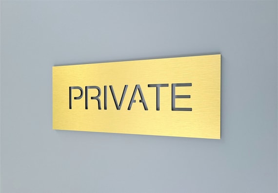 Private sign for office doors. Do not enter sign. Private entry signage. Informative signs for business.