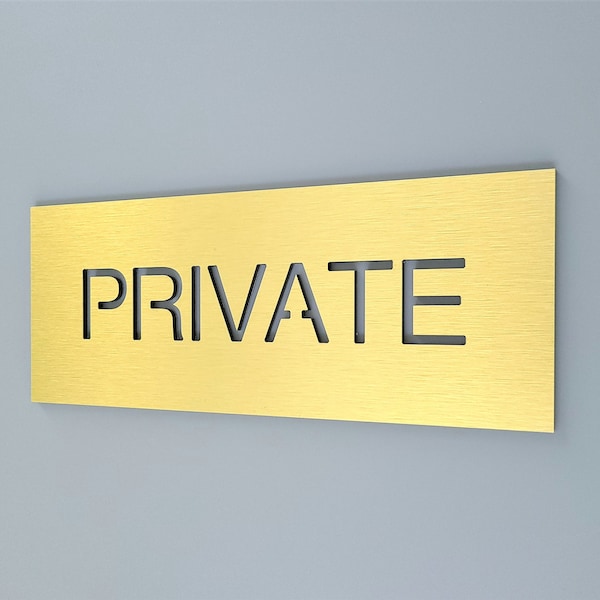 Private sign for office doors. Do not enter sign. Private entry signage. Informative signs for business.