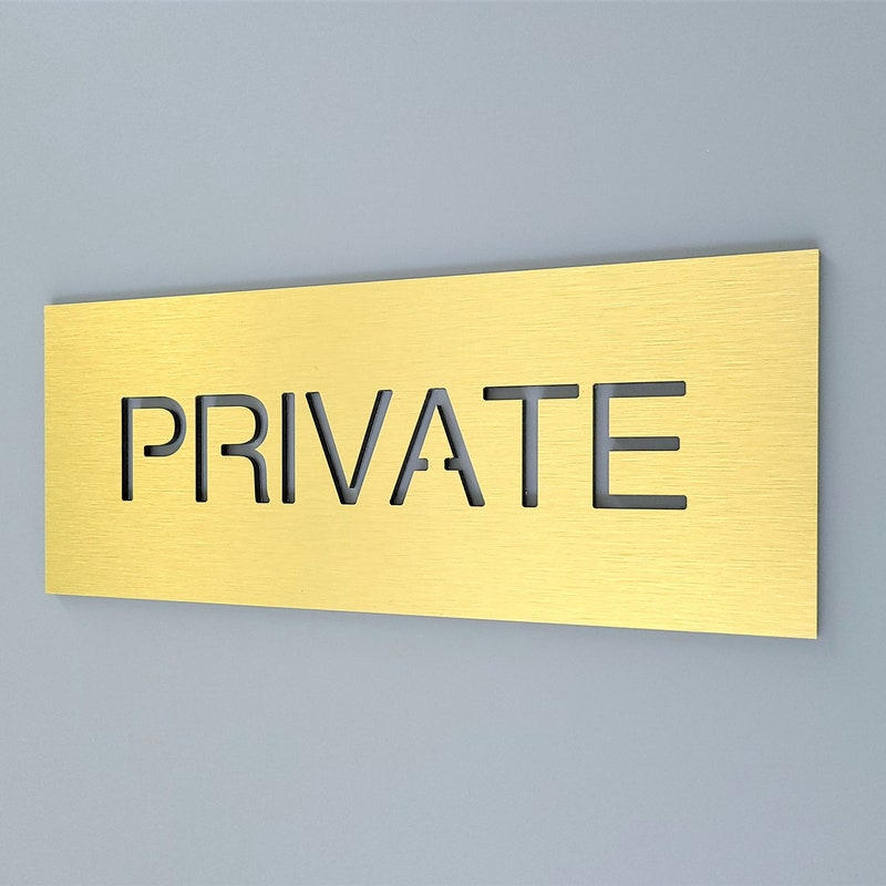 Private Sign - Etsy