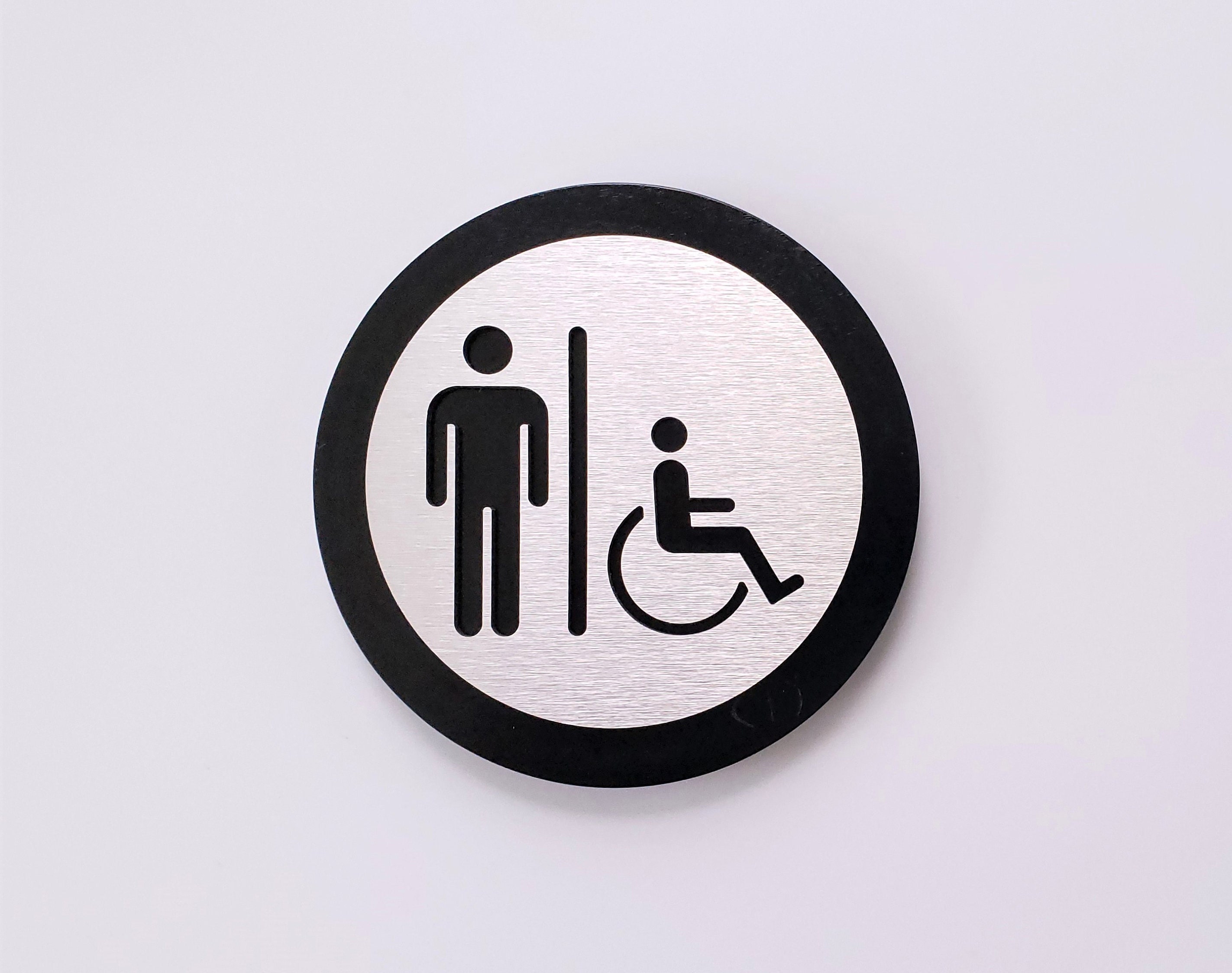 Men restroom door sign. Male bathroom sign. Wood. Mens toilet. Office