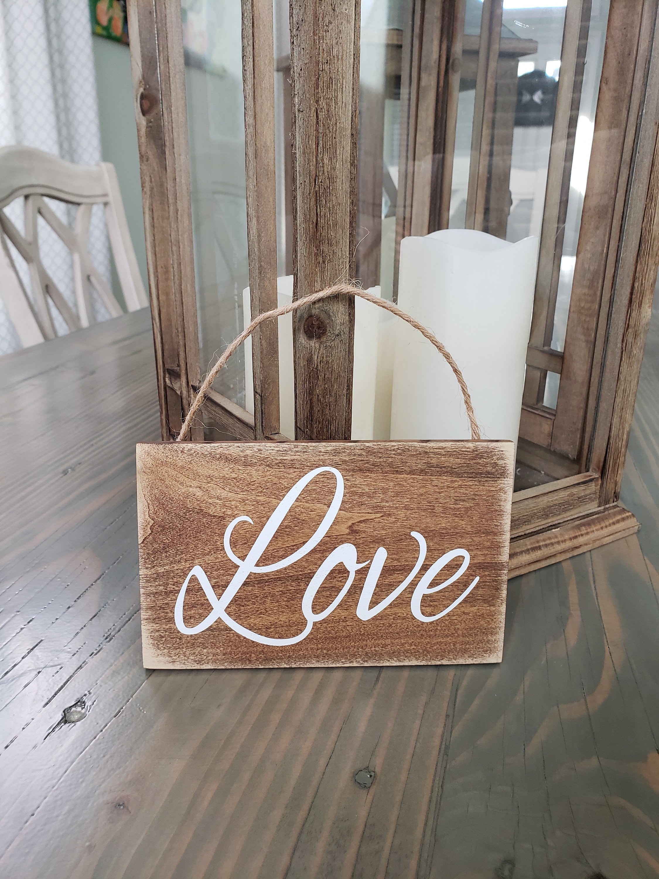 Rustic Love Sign. Small Love Sign. Pallet Wood Signs. Rustic Etsy