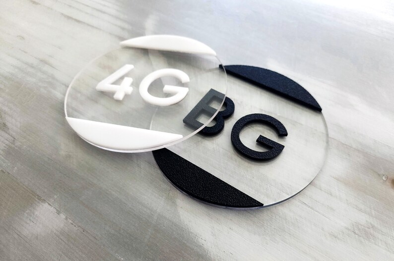 Acrylic Number Insert Round Acrylic Number Plaque. Clear Acrylic Number Signs. Exam Room ...