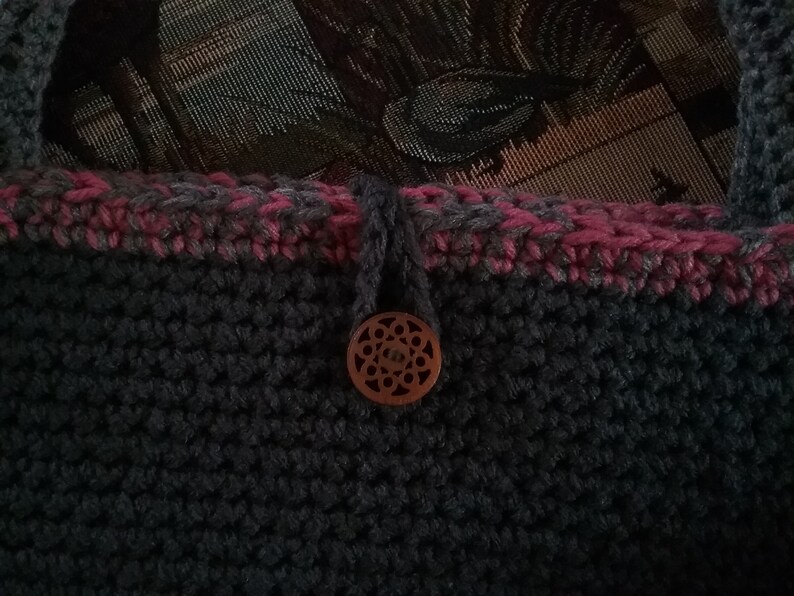 Hand Crocheted Shoulder ToteBag 06