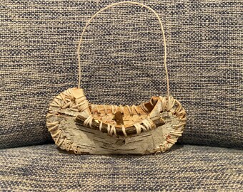 Birch Bark Canoe Ornament- 02