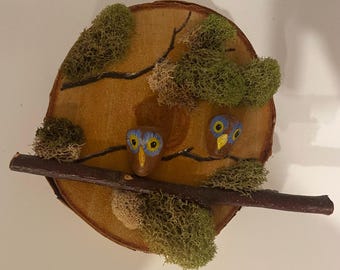 Pebble Art- two owls