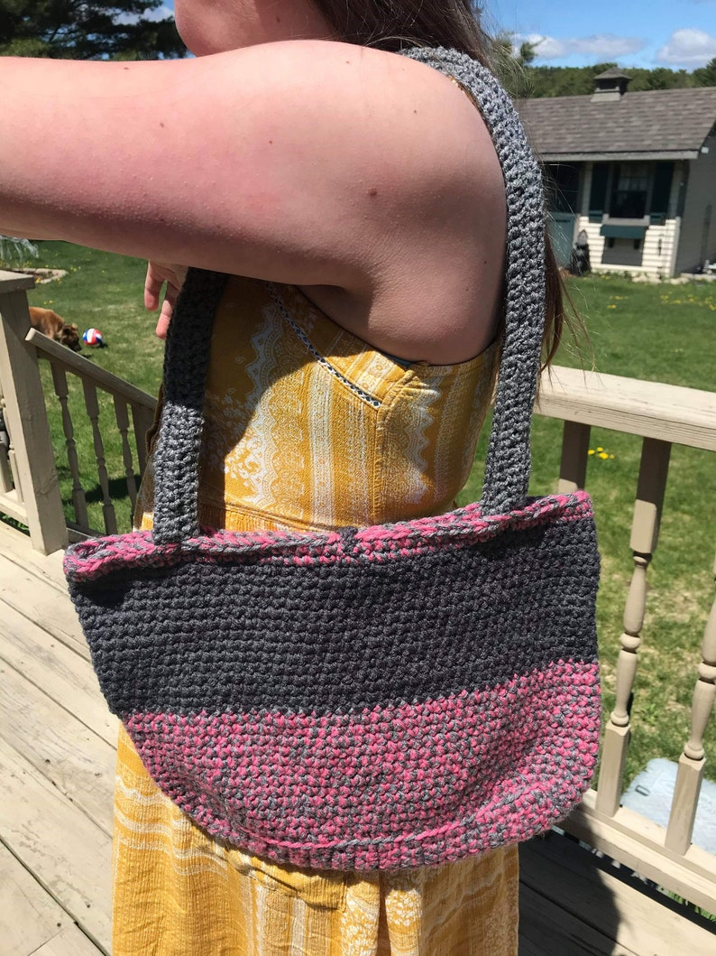 Hand Crocheted Shoulder ToteBag 06