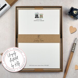 Personalised Writing Paper - Hiking Stationery - Anniversary Gift For Hiker - Letter Writing Set - Correspondence - Add Envelopes - Gift Box