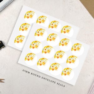 Personalised Writing Paper Set - Yellow Daffodil Stationery Set - Spring Floral Letter Paper - Add Envelopes and Gift Box image 8