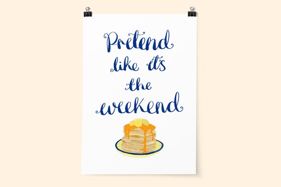 Banana Pancakes Print Jack Johnson Song Print Kitchen Art Etsy