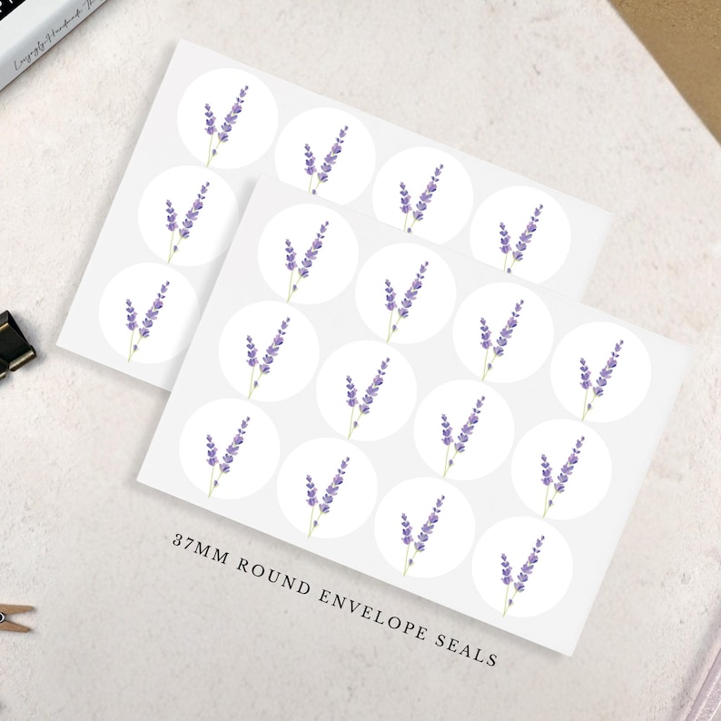 Purple Lavender Writing Paper Set Personalised - Floral Letter Writing Set - Luxury Stationery - Add Envelopes - Add Gift Box - A5 Paper 画像 8