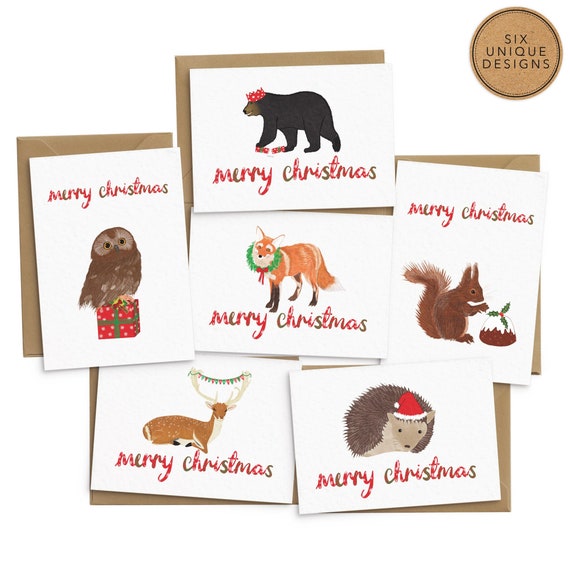 Christmas cards etsy Clearance