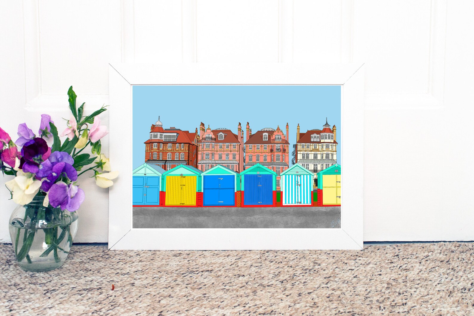 Brighton Art Print Brighton and Hove Seafront Hove Print - Etsy UK