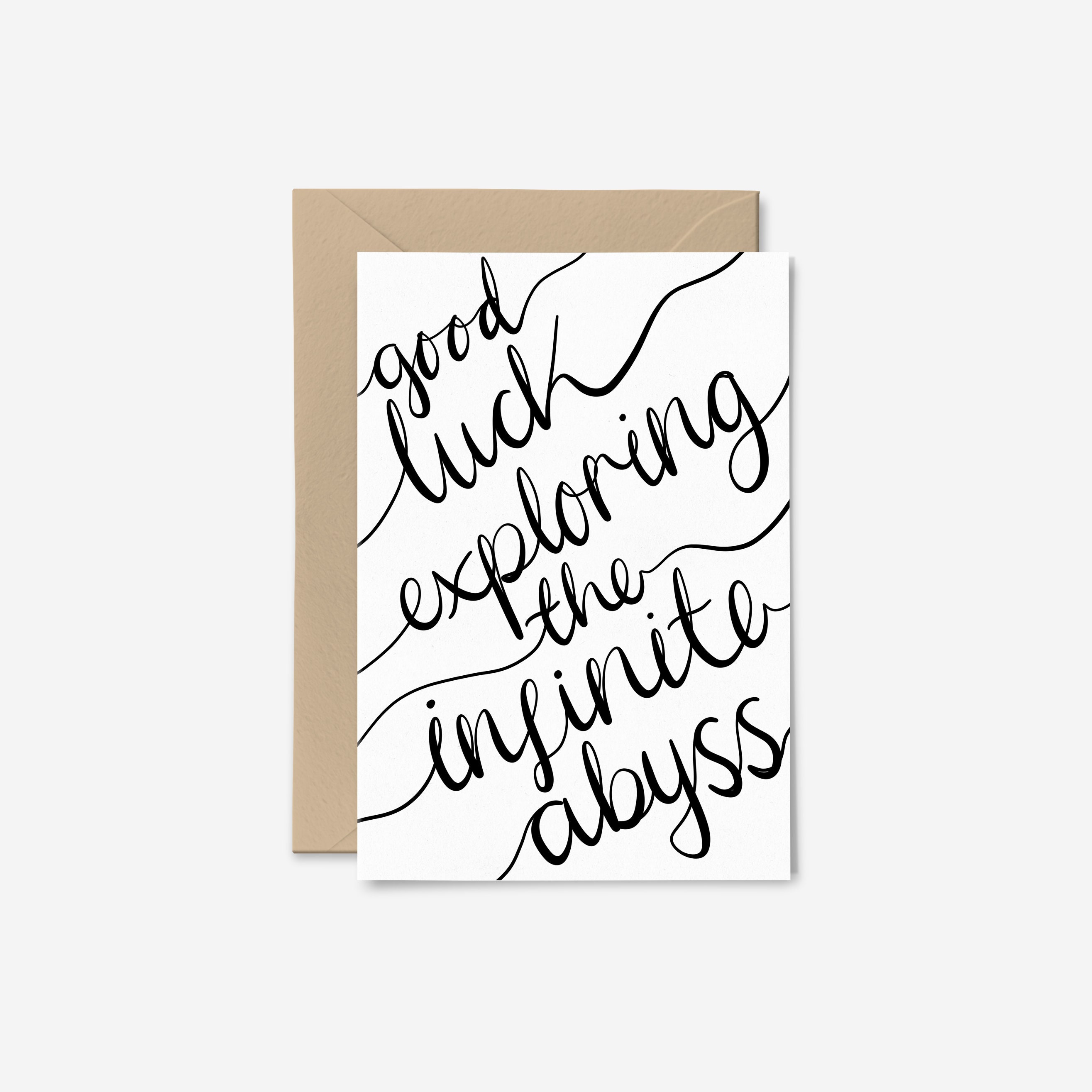 Good Luck Card Bon Voyage Card Garden State Movie Quote Etsy