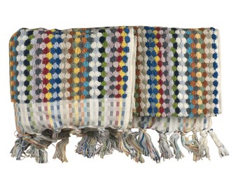 Colorful Cotton Towel Gift for Him Hand Loom Turkish Towel Thick Luxury Fluffy Cotton Hand Towel Kitchen Towel Gift for Her Beach Towel