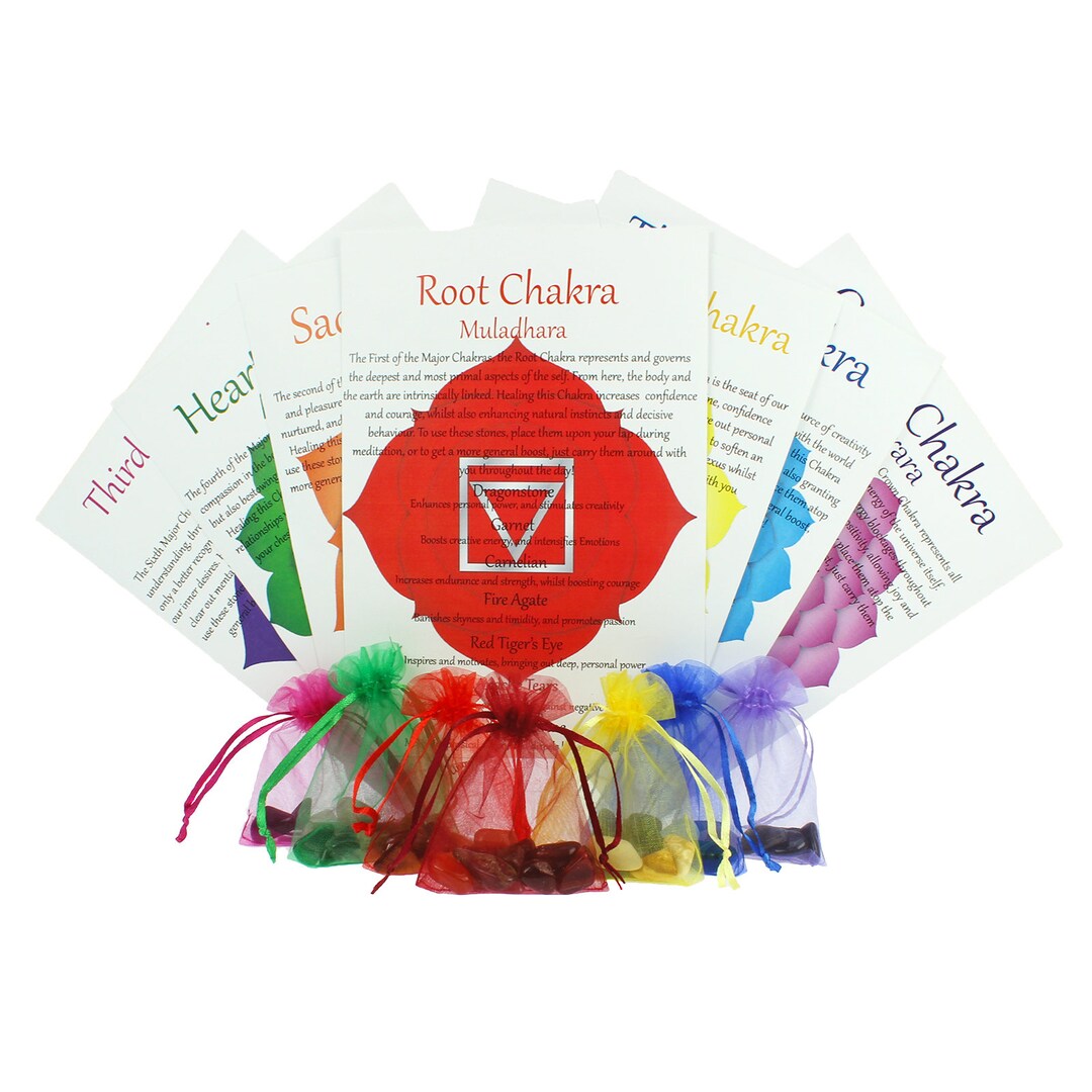 Chakra Healing Crystals Full Sets of 7 Natural Stones - Etsy