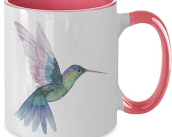 Hummingbird Mugs for Women, Watercolor Hummingbird Gifts for Women Coffee Cup