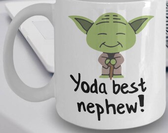 Best Nephew Mug - Yoda Best Nephew Gift - Funny Nephew Gift - Nephew Coffee Mug - Yoda Collectors - Star Wars Mug - Yoda Best Nephew Pun Mug