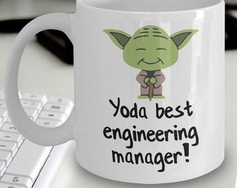 Engineering Manager Mug - Engineering Manager Gifts - Yoda Best Engineering Manager Mug - Gift For Engineering Manager