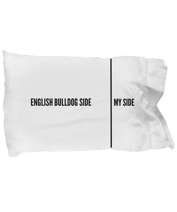 English Bulldog Pillow Case Funny English Bulldog Pillow Case Funny